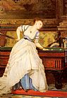 Charles Edouard Boutibonne An Elegant Billiard Player painting